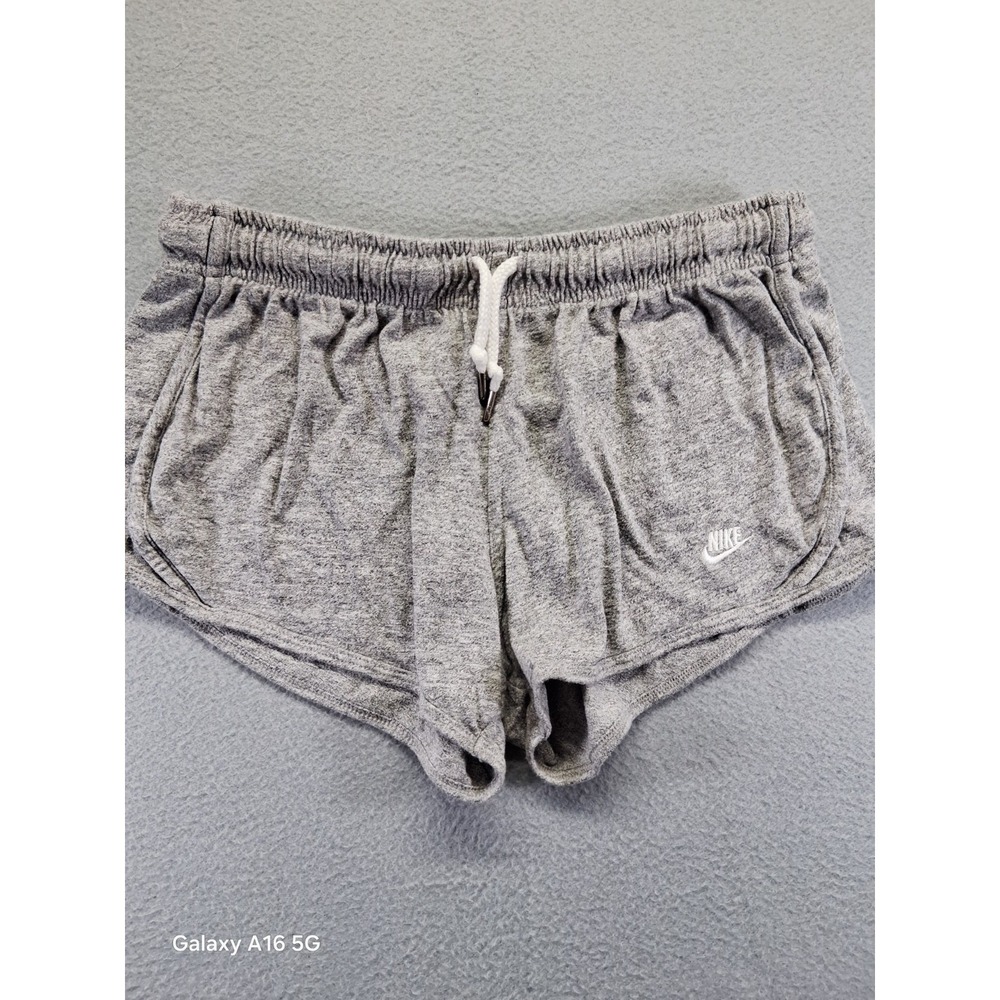 Nike Women Running Shorts Gray Size S Drawstrings